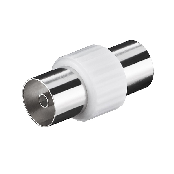 11536  Adaptador TV : IEC/coax Hembra - IEC/coax Hembra