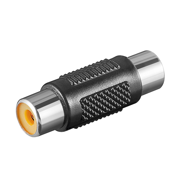 11608  Adaptador 1xRCA H a 1xRCA H NEGRO PLASTICO