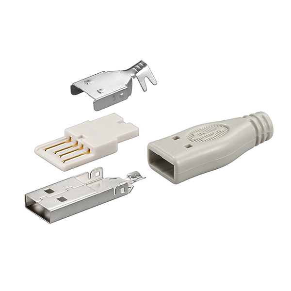 12025  Conector USB A Macho Soldar