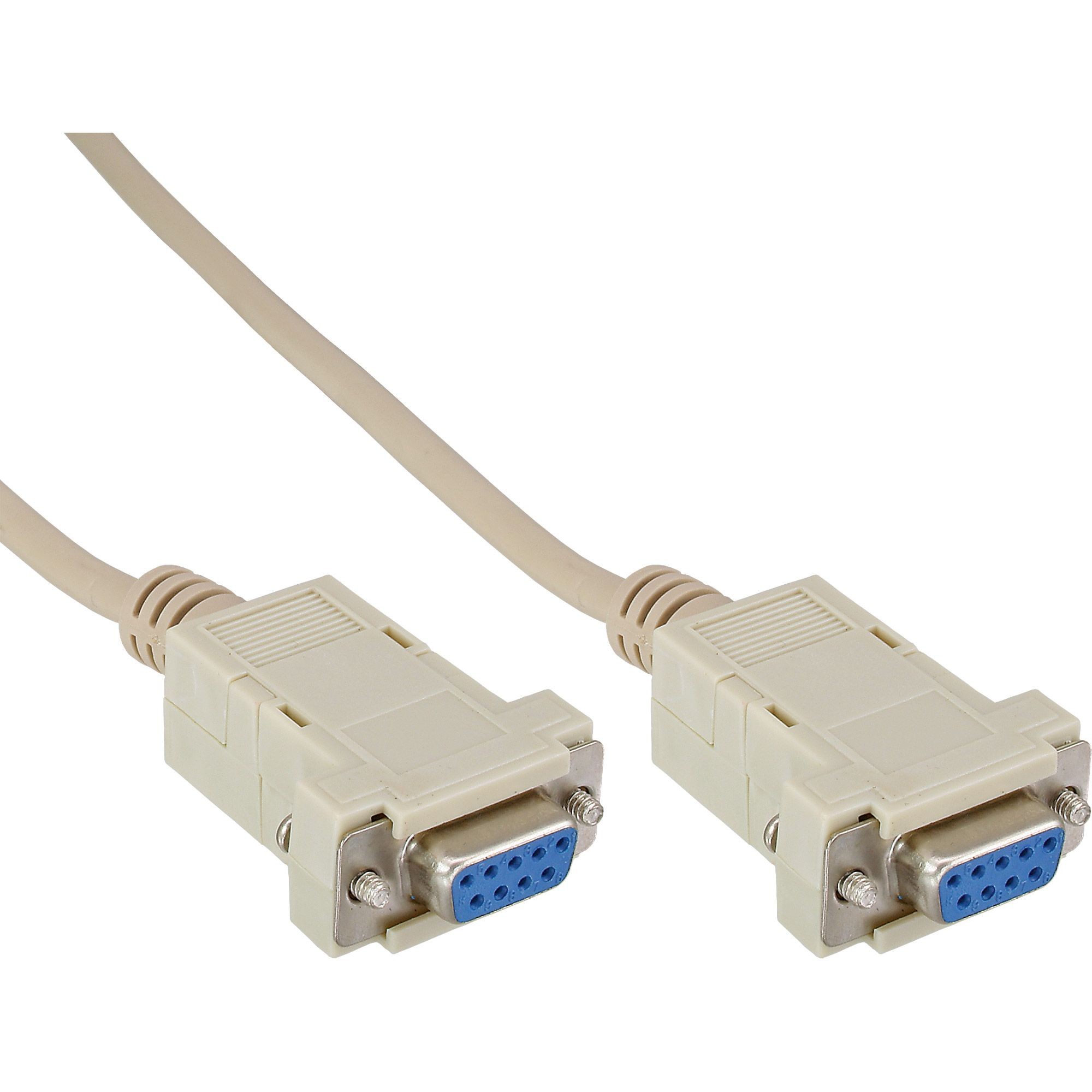 12226C  Cable Null Modem 10m, DB9 Hembra-DB9 Hembra InLine