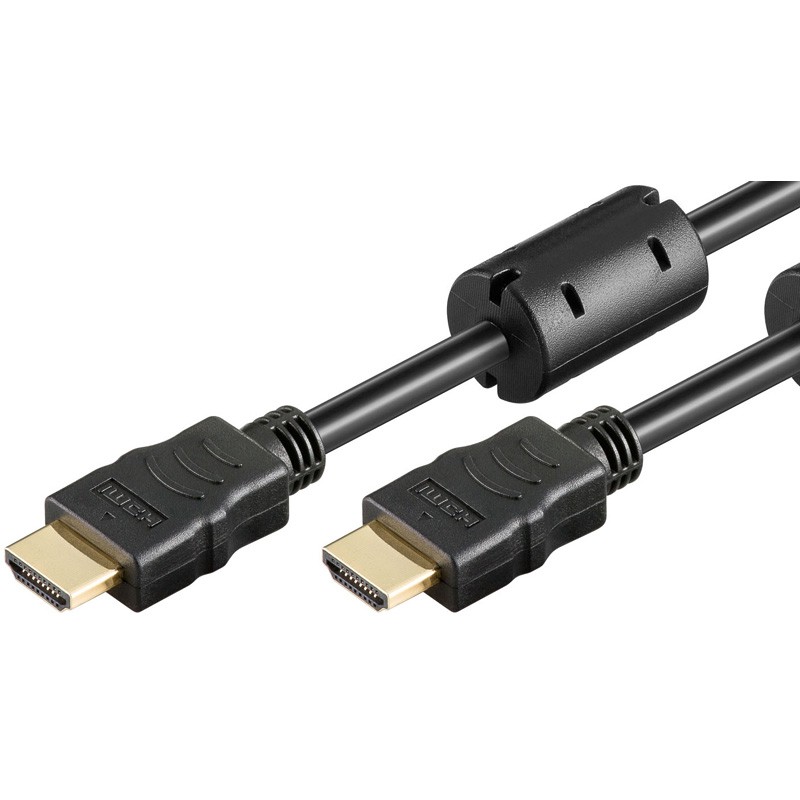 127900-030-F  Cable HDMI A-A  3 metros Negro 4K 30Hz   8,16 Gbit/s Ferrita