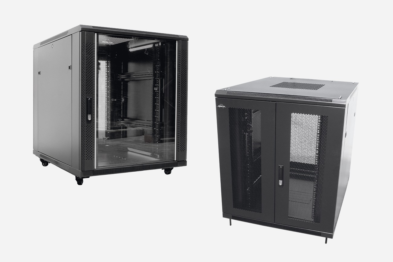 131021  ARMARIO RACK SUELO MONOLYTH ONE 19" SH8018 18U 800X1000 DOBLE PERFORADA SIN ACC