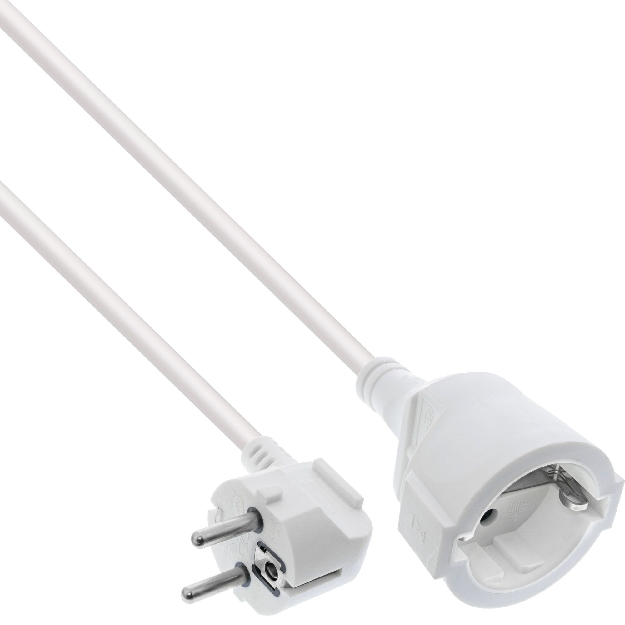 16410T  Prolongador cable eléctrico schuko M a H de 15 m Blanco