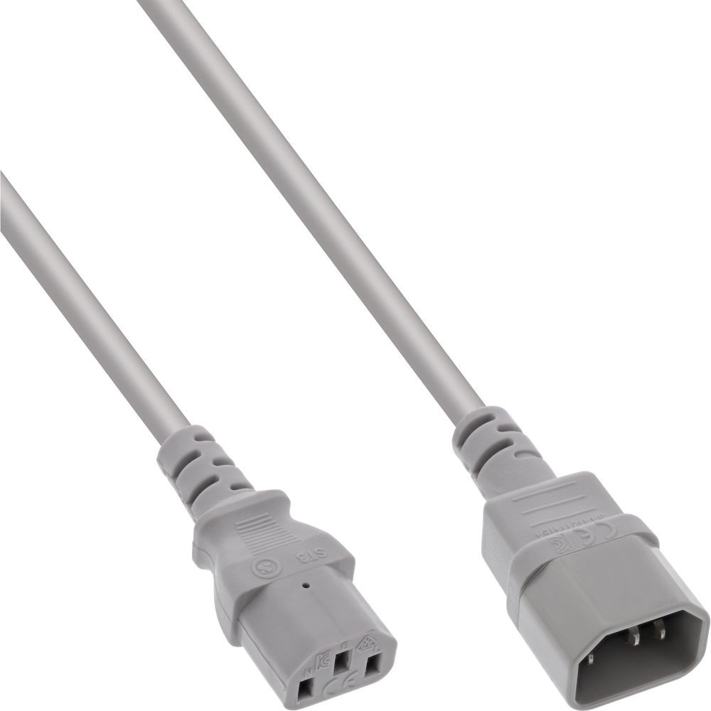 16501A  Cable Extension C13 a C14  1 m Gris