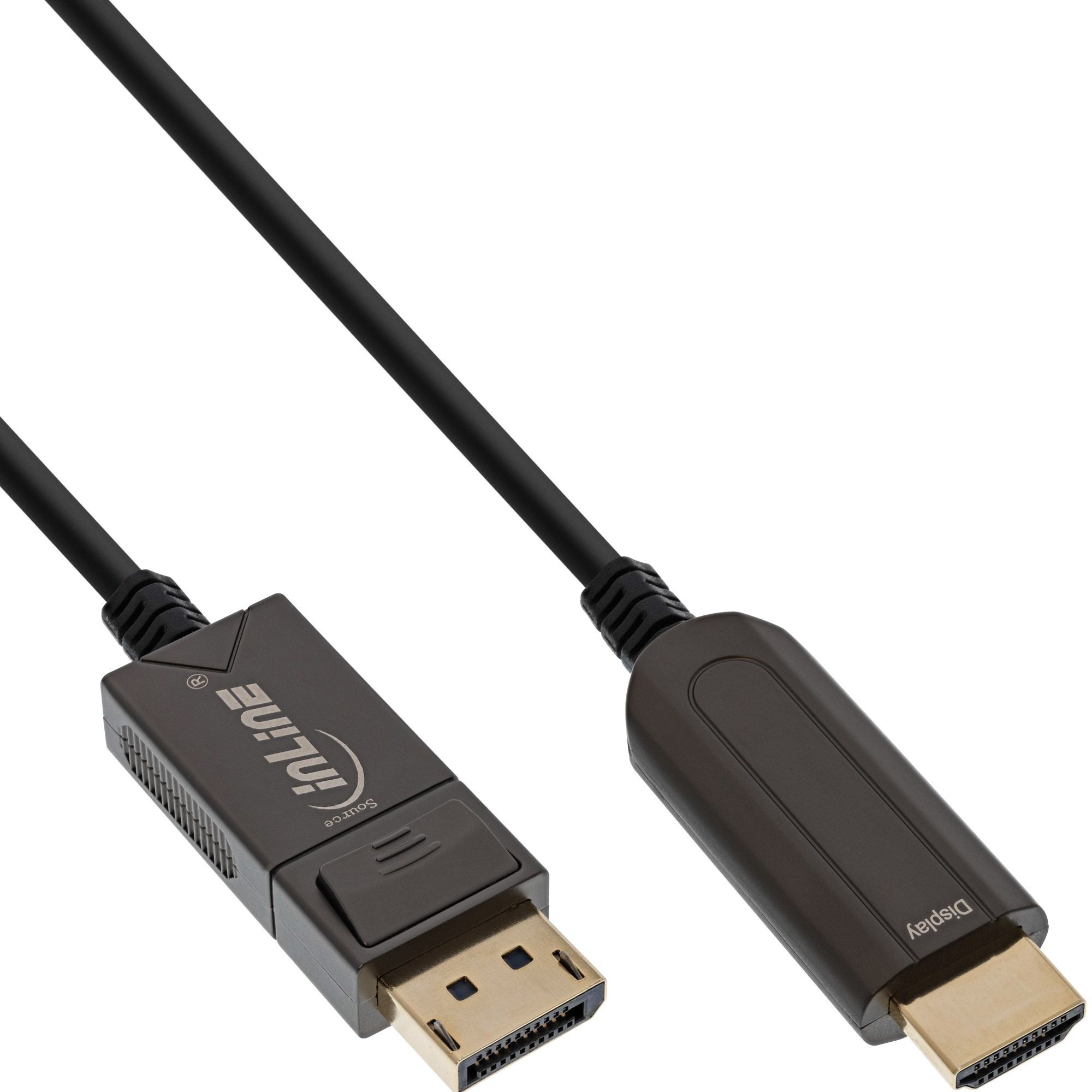 17180C  Cable 20m AOC DisplayPort 1.2 Macho a HDMI 2.0 Macho 4K 60Hz InLine