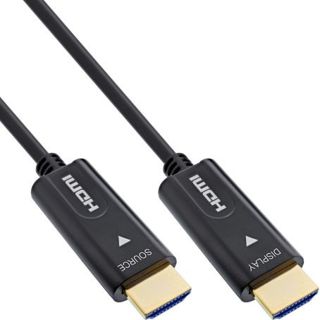 17510O  Cable HDMI A-A 10 metros Optico activo 4K 60Hz  18Gbps Cable AOC InLine