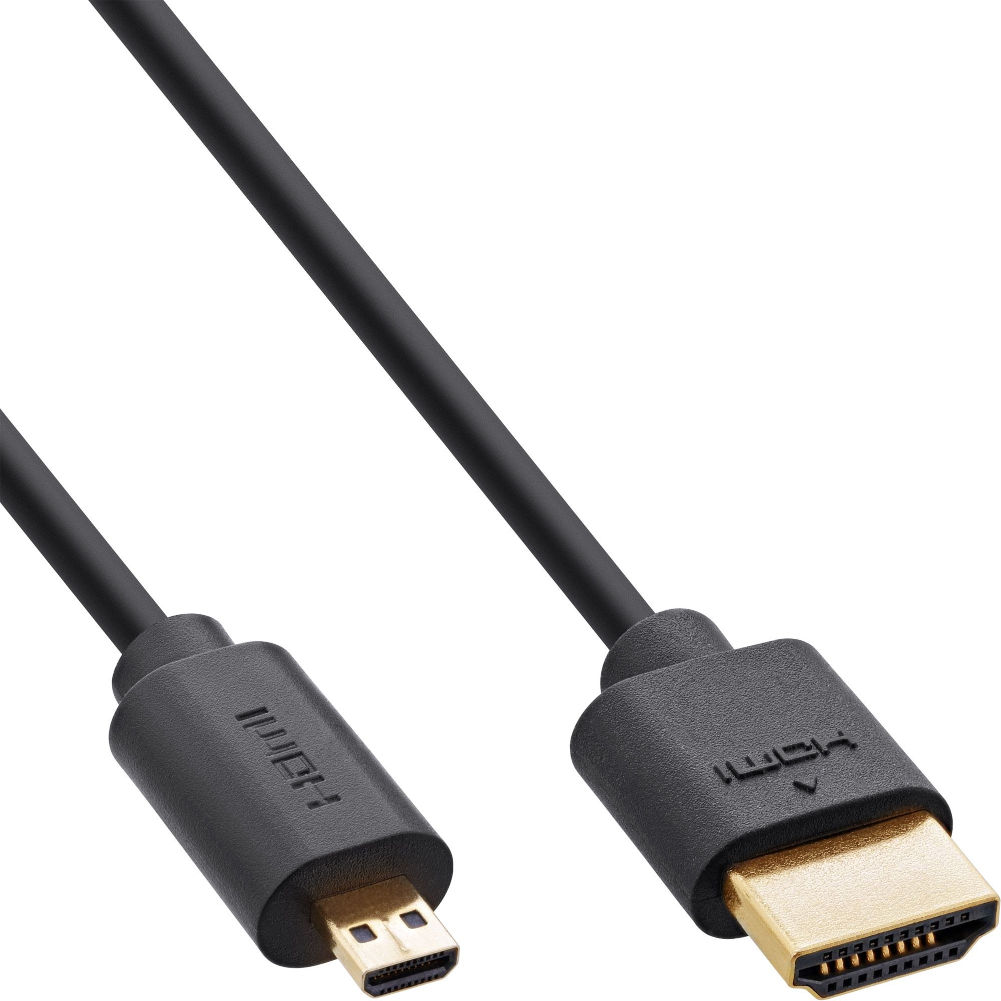 17955D  Cable HDMI tipo D - A M/M, 0.50m, micro HDMI 8K @ 60 Hz