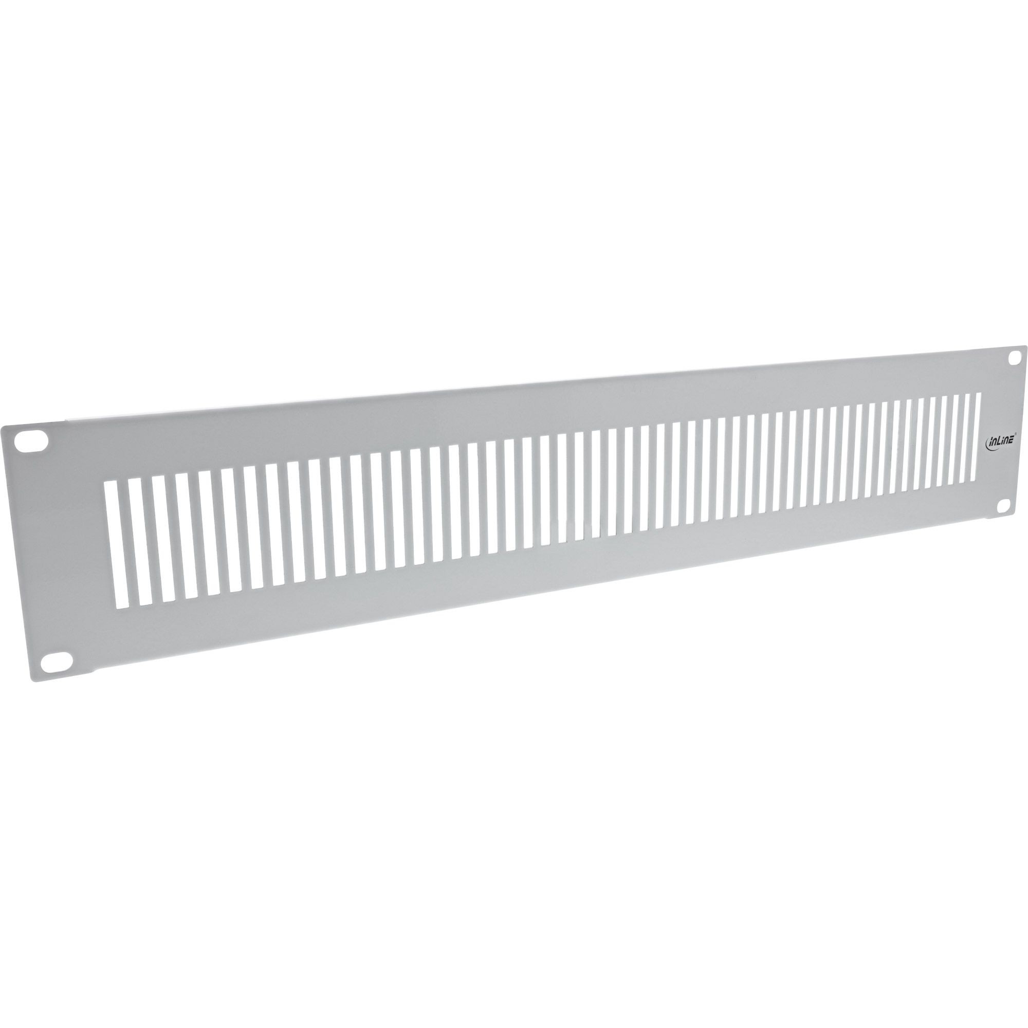 19111G  Panel ciego 1U Rack 19" Gris Ral 7035 PERFORADO InLine