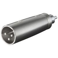 27456  Adaptador audio XLR 3 pin Macho a RCA Macho Goobay
