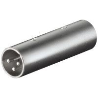 27460  Adaptador audio XLR 3 pin Macho a XLR 3 pin Macho Goobay