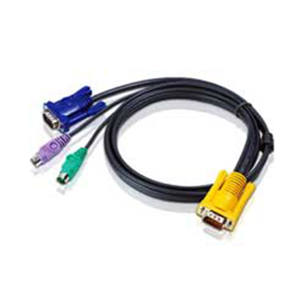2L-5206P  6M PS/2-VGA KVM Cable with 3 in 1 SPHD