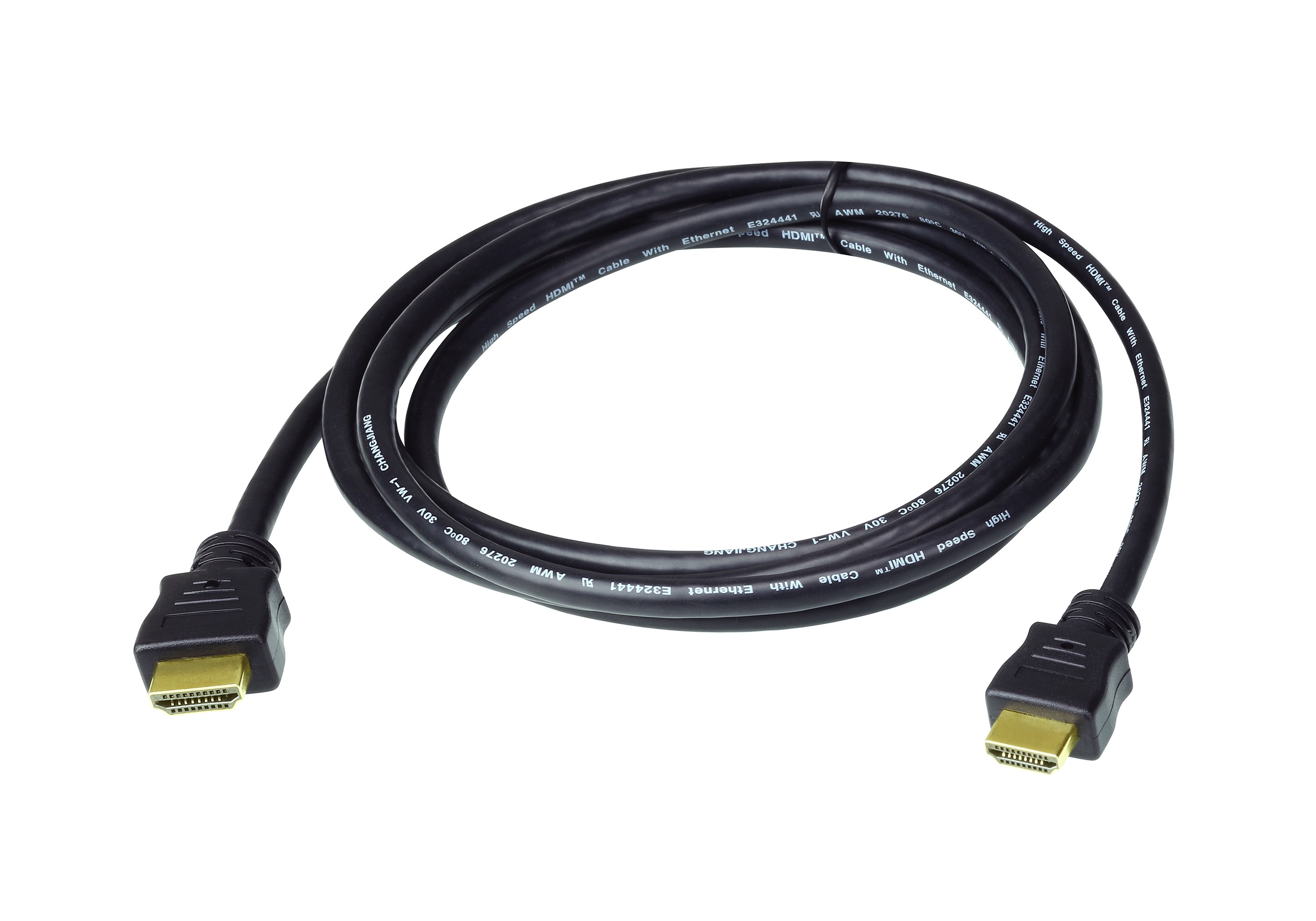 2L-7D01H  Cable HDMI A-A  1 metros Negro 4K real (4096 x 2160 a 60 Hz; 3840 x 2160 a 60Hz 4:4:4)