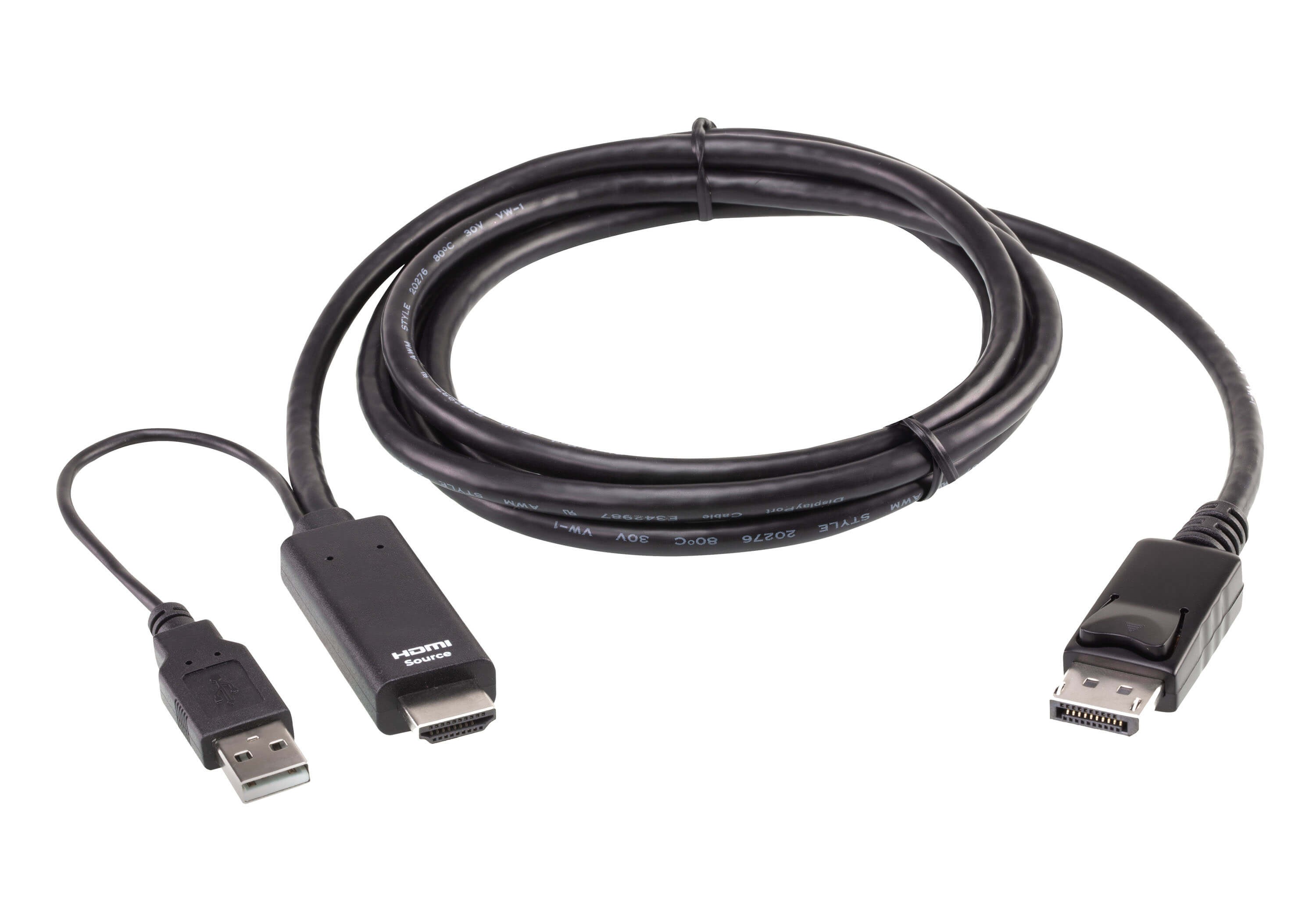 2L-7D02HDP  Cable HDMI a DisplayPort True 4K de 1,8 m