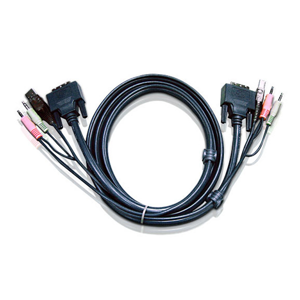 2L-7D05U  Cable KVM DVI-D USB single link de 5 m