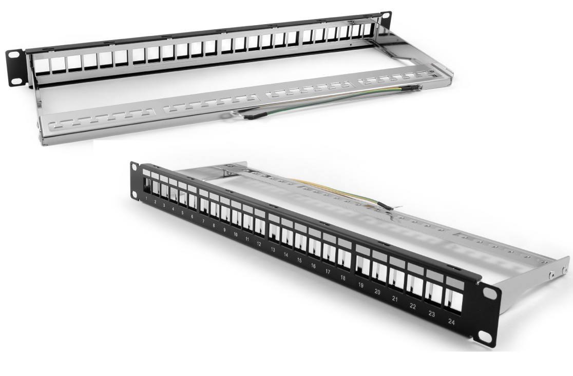 3000001  PATCH PANEL LAN MONOLYTH 19" 24 PUERTOS OPEN KEYSTONE