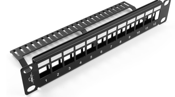 3002000  PATCH PANEL LAN MONOLYTH 10" 12 PUERTOS OPEN KEYSTONE