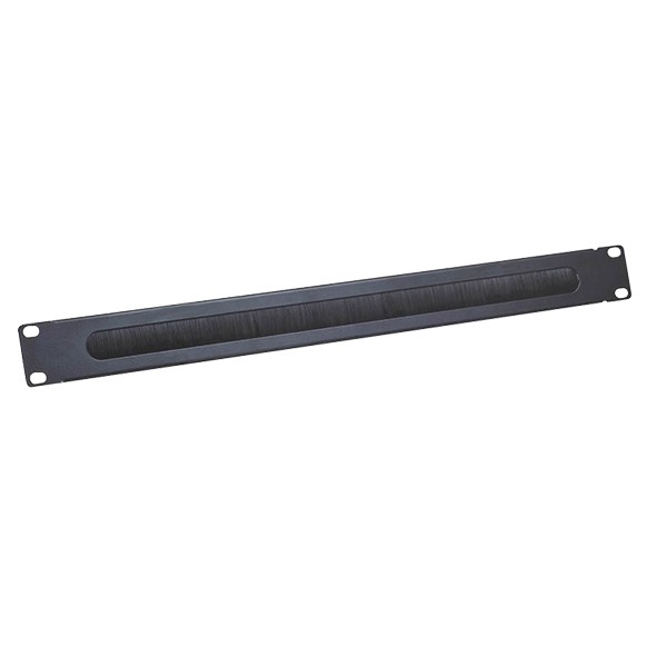 30711500  Panel de gestión de cables 1U, Cepillo Negro. Armario 10" Monolyth