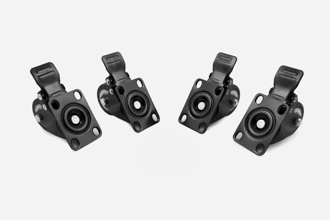 3091002  JUEGO DE 4 RUEDAS CON FRENO Monolyth