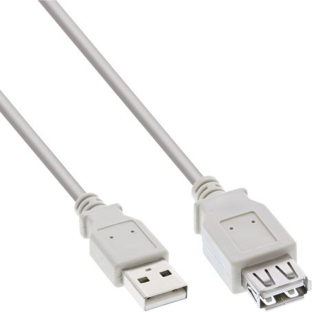 34605X  Cable alargador USB 2.0 de  5.00 m tipo A Macho a Hembra InLine