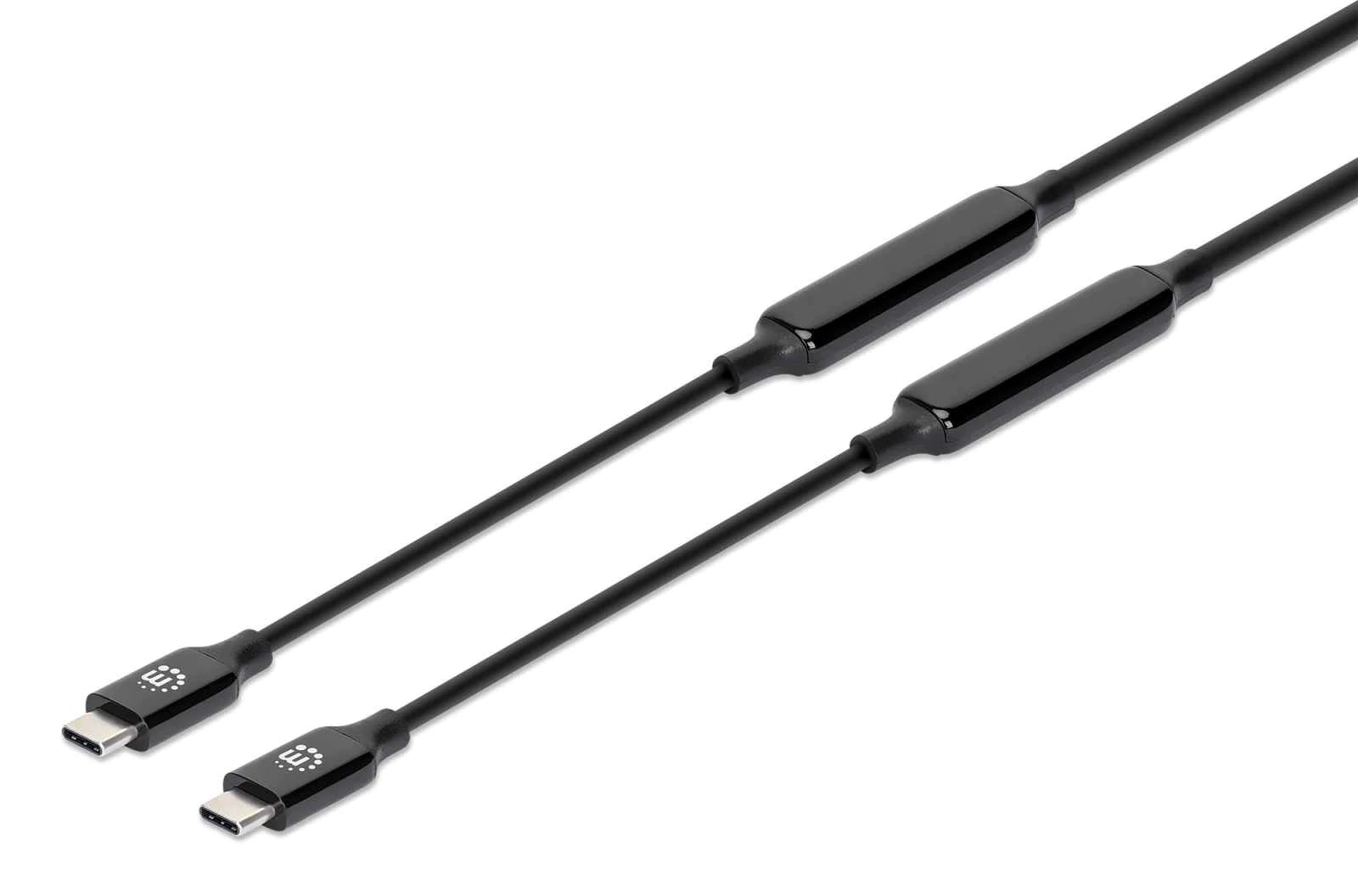 355964  Cable de  3,00m USB Activo 3.2 Gen2 10Gbps PD60W USB-C Macho a USB-C Macho Negro Video Datos y Carga