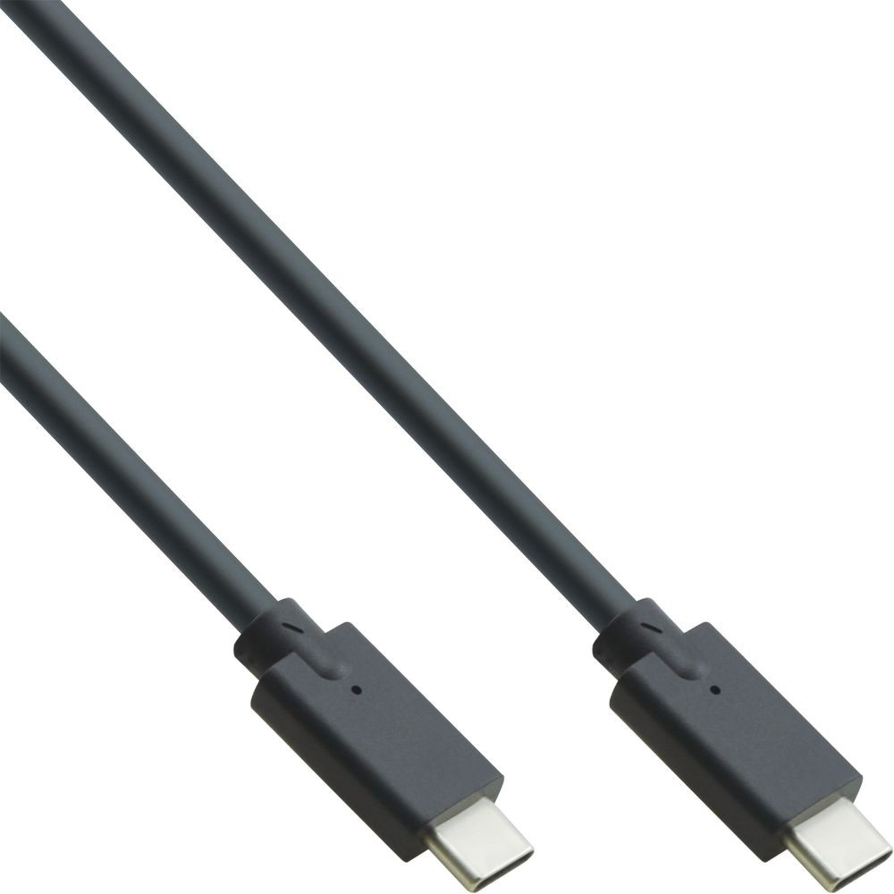 35704A  Cable de  1,50m USB 3.2 Gen2x2 20 Gbit/s PD100W USB-C Macho a USB-C Macho Negro Video Datos y carga