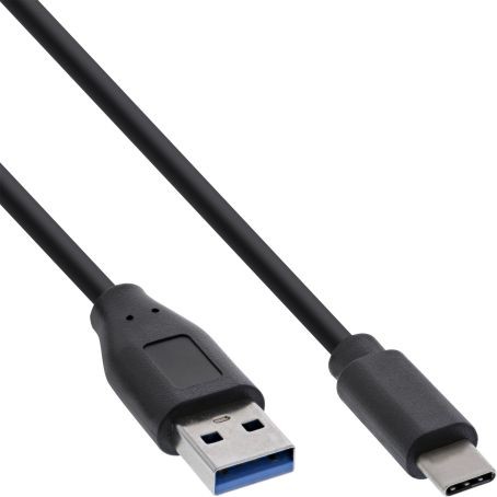 35717  Cable de  0,30m USB 3.2 Gen.1x2 10 Gbps  PD27W USB C Macho a USB-A Macho Negro