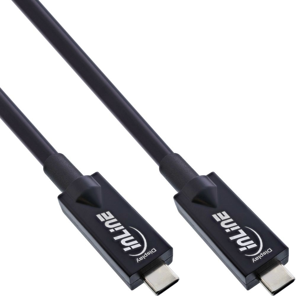 35798I  Cable de 15m USB AOC 3.2 Gen2 10Gbps PD60W USB-C MAcho a USB-C Macho Negro Video 8K 60Hz, Datos, Carga
