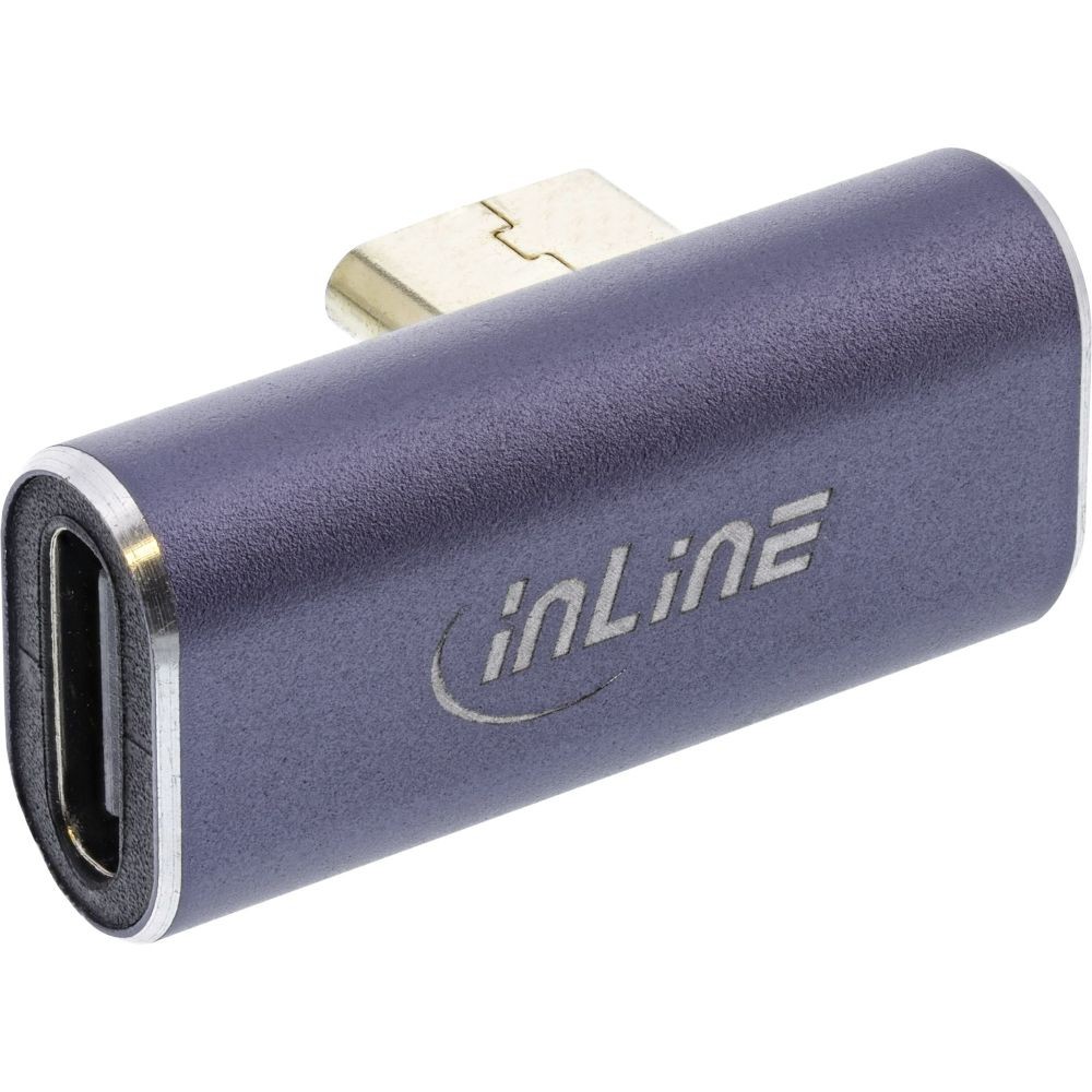 35900C  Adaptador USB-C Macho a USB-C Hembra 240W 40Gb/s 8K a 60Hz Compacto Aluminio Gris Inline USB4.0