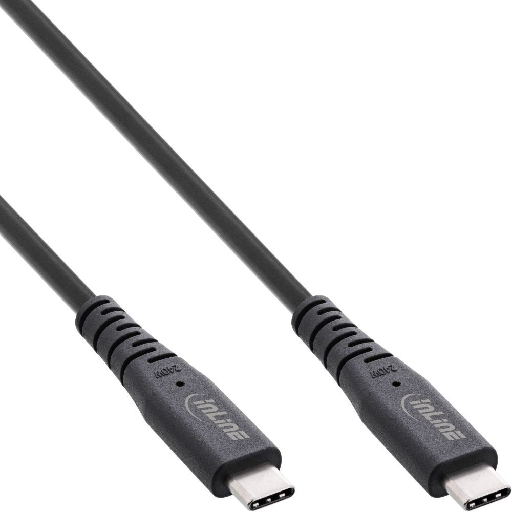 35902I  Cable de  2,00m USB 4 G3X2 40Gbps PD240W USB-C Macho a USB-C Macho Negro Video 8k@60Hz Video Datos y carga