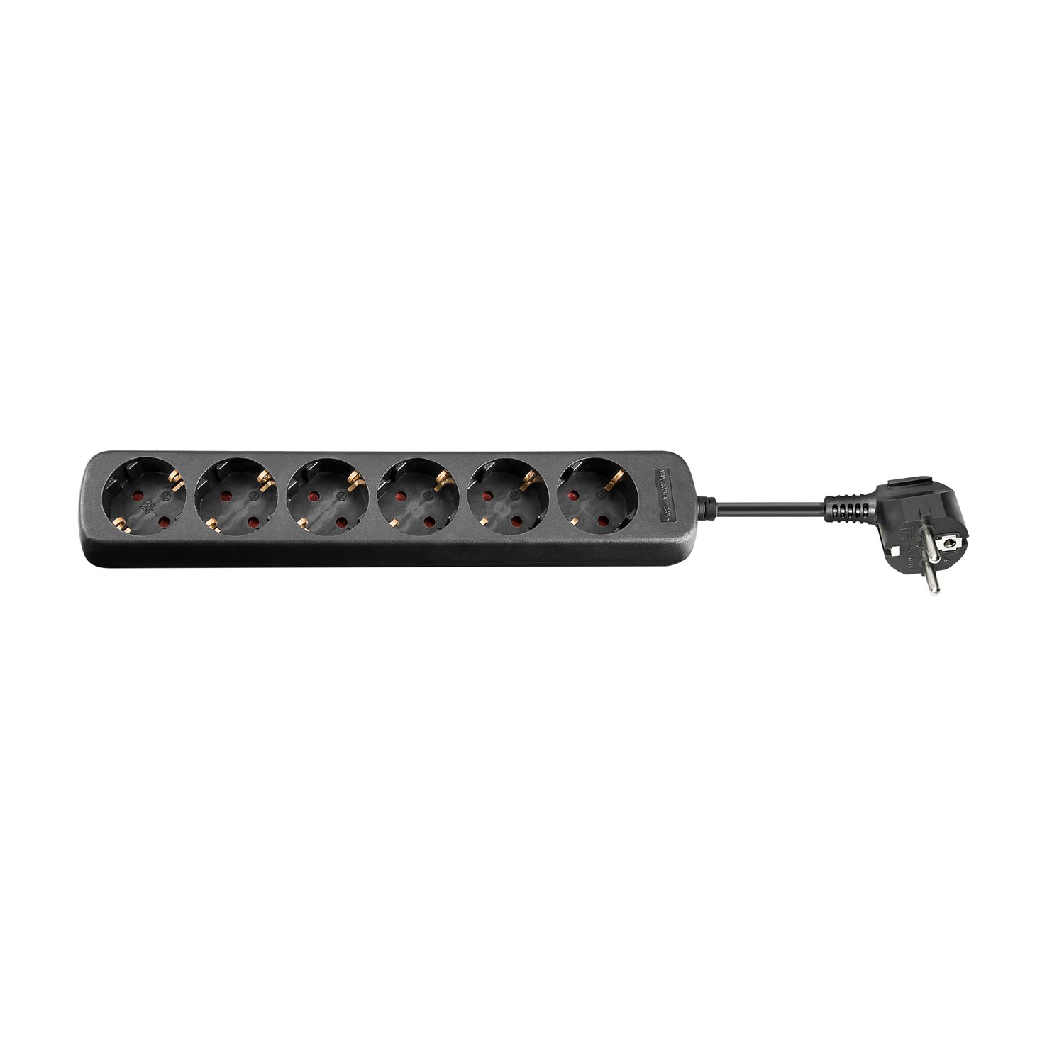 LPS262U LOGILINK - Regleta de enchufes de 2 vías, 2x CEE 7/3 + 3x USB-A,  cable textil, negro