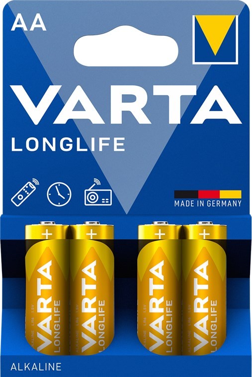 42331  Pila Alcalina   LR06 AA 1,5V    4 x Blister Varta Longlife