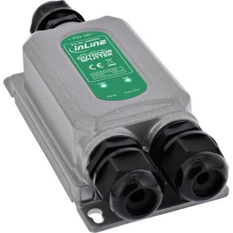 44432G  Splitter PoE++ InLine&reg; para exteriores IP67 IK10 60 W 12 V 1 Gb/s