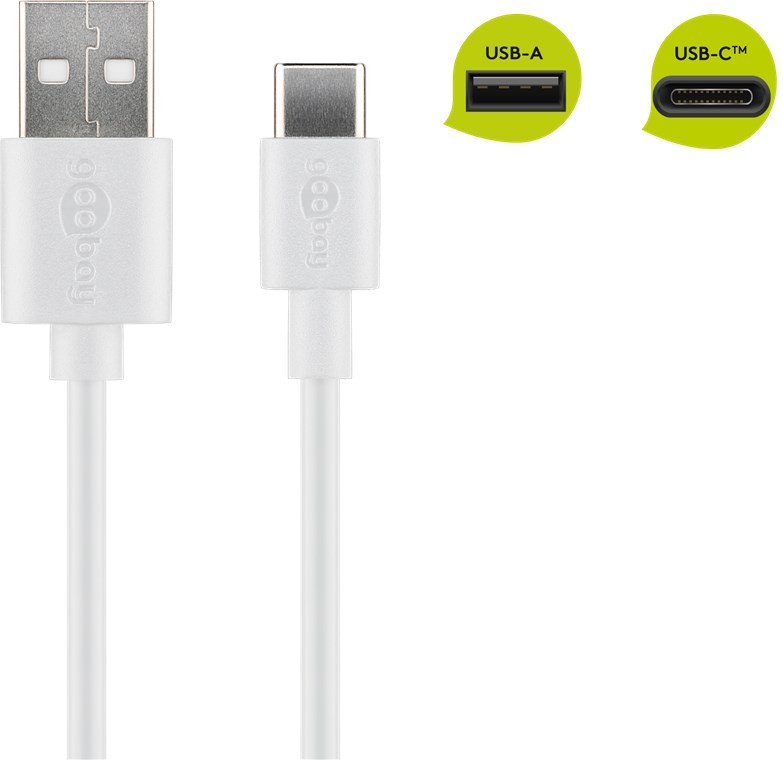 45563  USB-C Charging and Sync Cable (USB-A > USB-C?)  1 m Blanco
