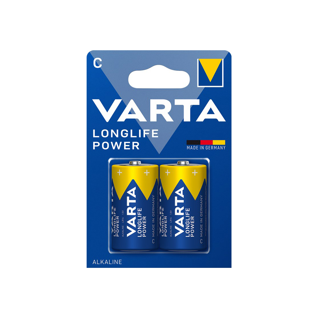 46824  Pila Alcalina   LR14C 1,5V   2 x Blist Varta Longlife Power