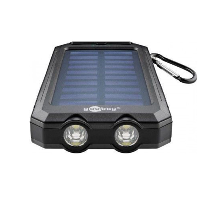 49216  Bateria Externa Power Bank  8000 con carga Solar  Goobay