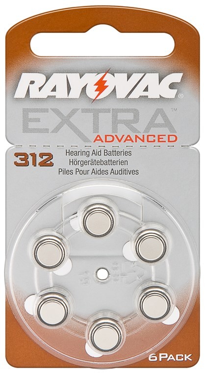 49590  Pila Audifono Boton   PR41/312A 6 x Blister Rayovac EXTRA