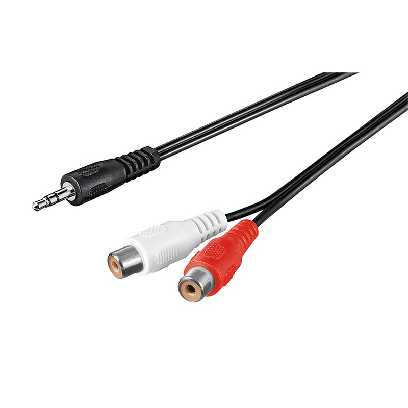 50116  Cable  1,5m 3.5mm M (3-pin, ST) a 2xRCA H