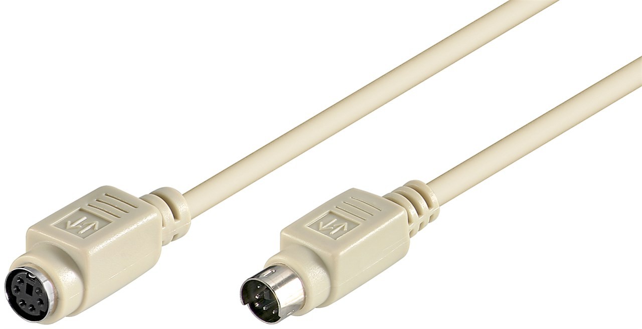 50222  Cable Mini-DIN 6 Macho (PS/2) > Mini-DIN 6 Hembra (PS/2) 2 m