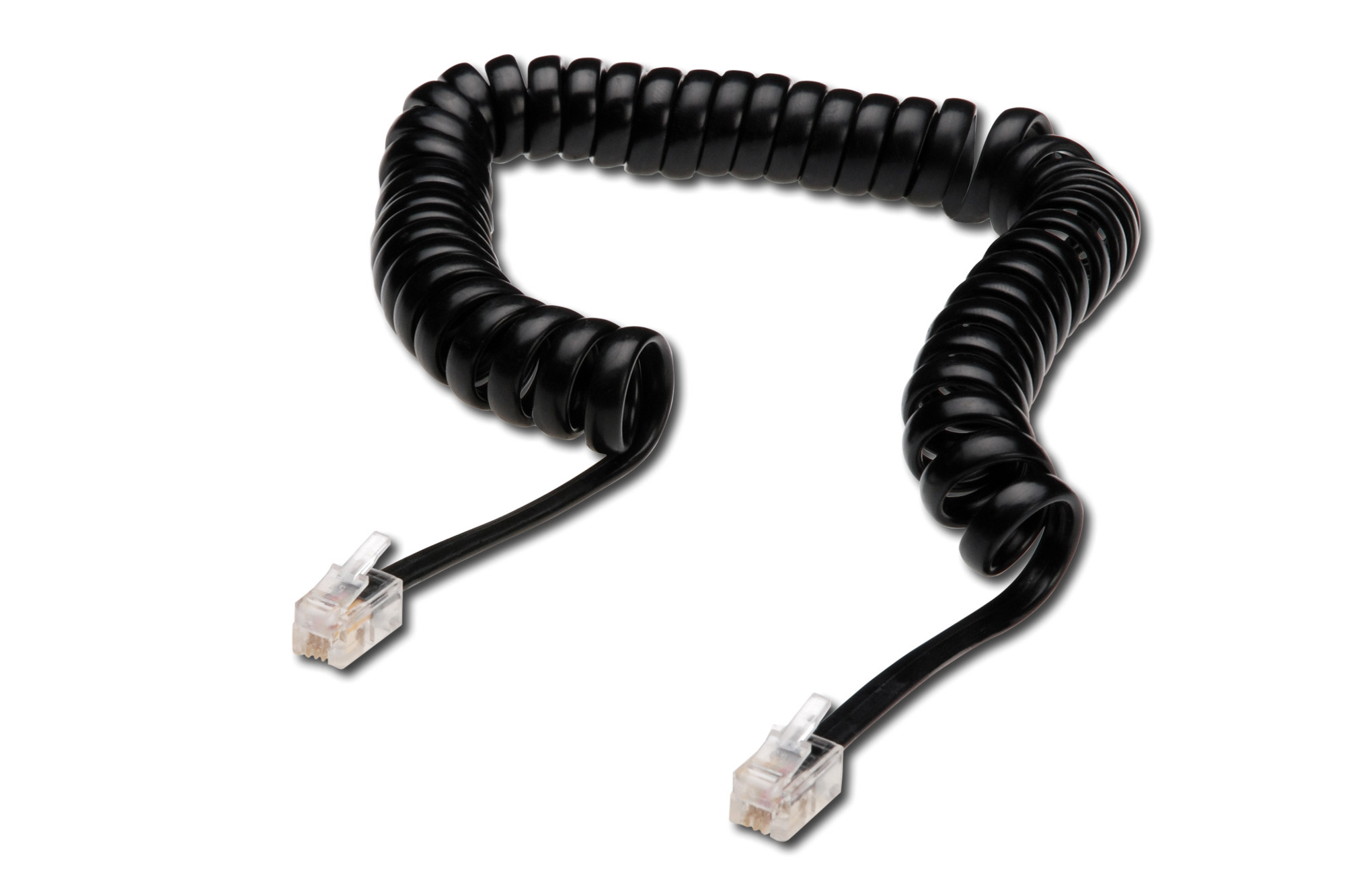 Cable Telefono-Auricular RIZO 4/4 RJ10 2 m Negro