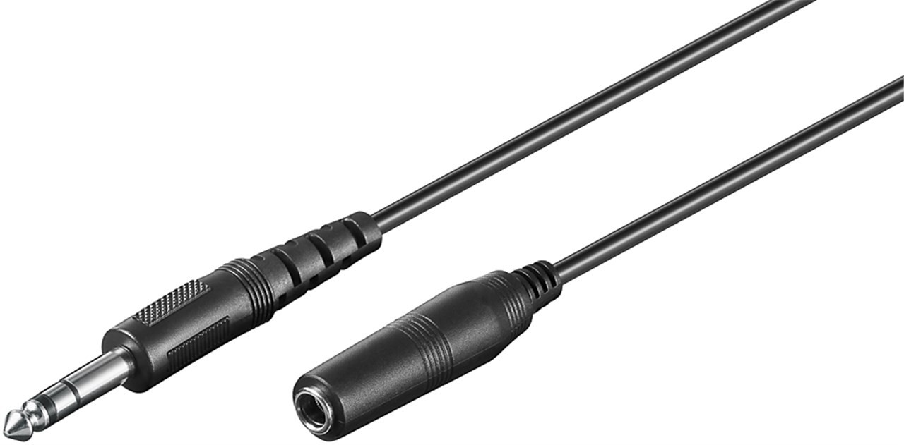 50428  Cable de extensi&oacute;n de audio y auriculares AUX, 3 pines, 6,35 mm Macho Hembra de 5 metros