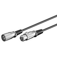 50715  Cable audio microfono XLR 3-pin macho a hembra de  6m Goobay