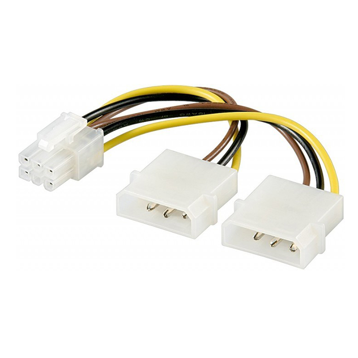 51360  Cable Interno PC;  2xHDD/5.25 M 4-pin a PCI Express H 6 pin