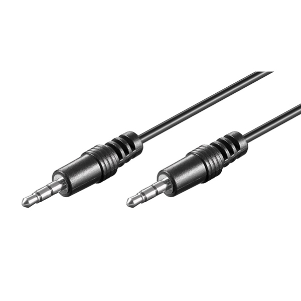 51659  Cable de  2,50 metros Audio Stereo MiniJack 3.5 Macho/Macho Redondo **Ultimas unidades**** Goobay Bulk