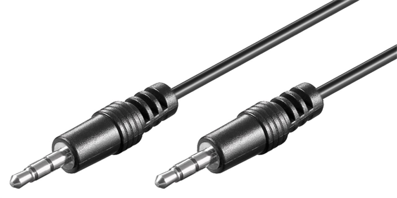 51661  Cable de 10,00 metros Audio Stereo MiniJack 3.5 Macho/Macho Redondo Goobay Bulk
