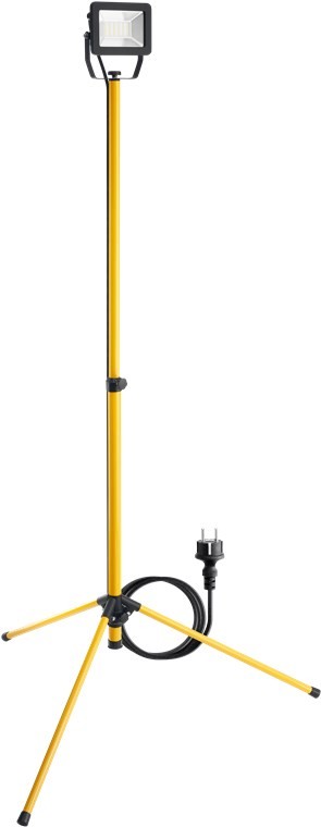 57844  Luz de trabajo LED con trípode telescópico, 30 W
con 2550 lm y luz blanca neutra (4000 K), apta para uso en interiores y exterio