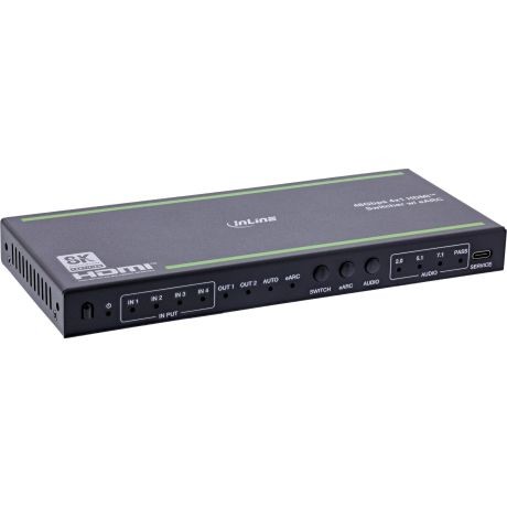 57885A  Conmutador 4x1 HDMI 8K/60Hz, 48Gb/s, Audio Extraction