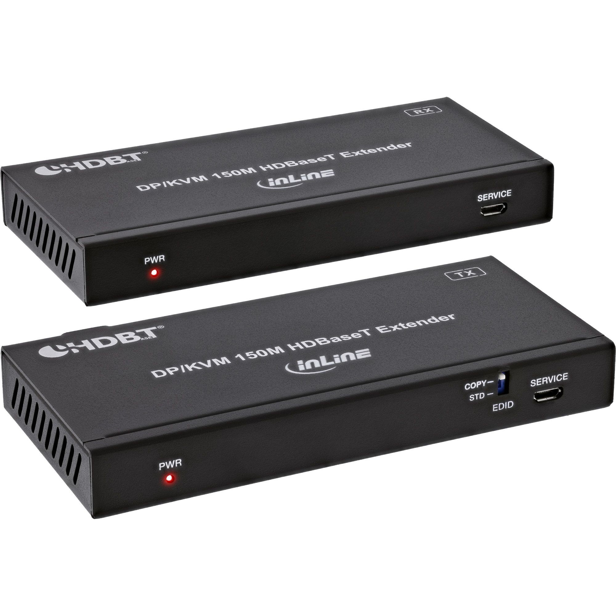 57885N  KVM Extender, Displayport  4K/60Hz , HDBaseT , 100m , Set InLine