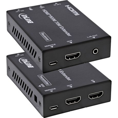 57885P  KVM HDMI Extender Cat.6, 4K/60Hz, 70m , Set Inline