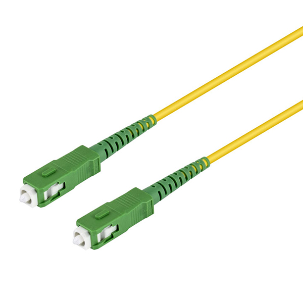 59641  Cable de Fibra &Oacute;ptica para Router  5m -&Oslash;3 mm Amarillo Latiguillo Monomodo FTTH - 9/125 OS2 - SC/APC-SC/APC Simplex - Compatible