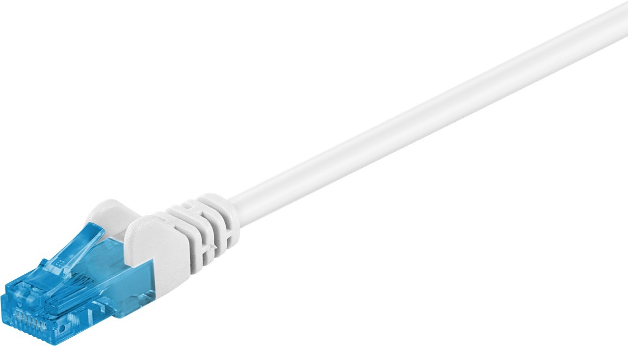 59825  Latiguillo CAT 6A, U/UTP,  1.50 m, Blanco, LSZH Goobay